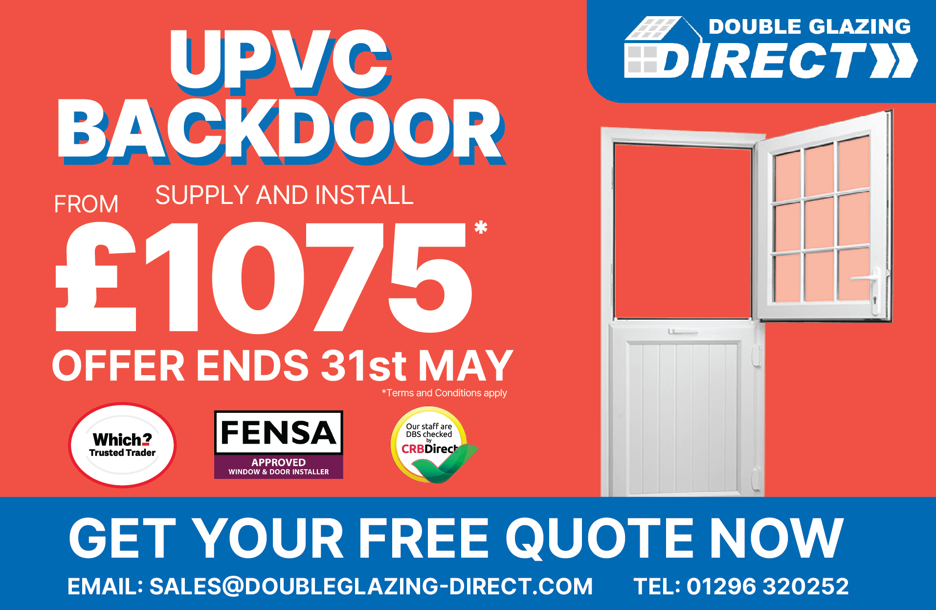 UPVC backdoor offer